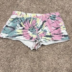 Colsie Multicolor Tie-Dye Pajama Shorts